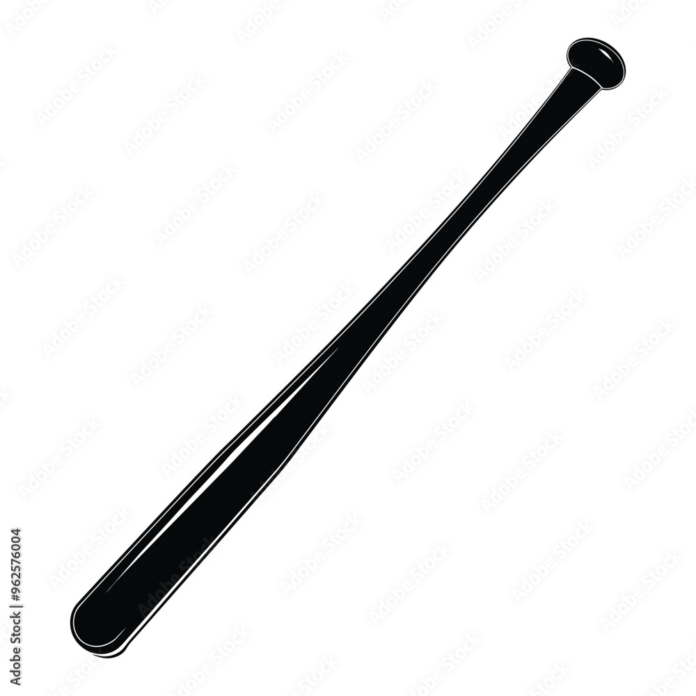 Baseball Bat silhouette vector Baseball Bat silhouette vector
