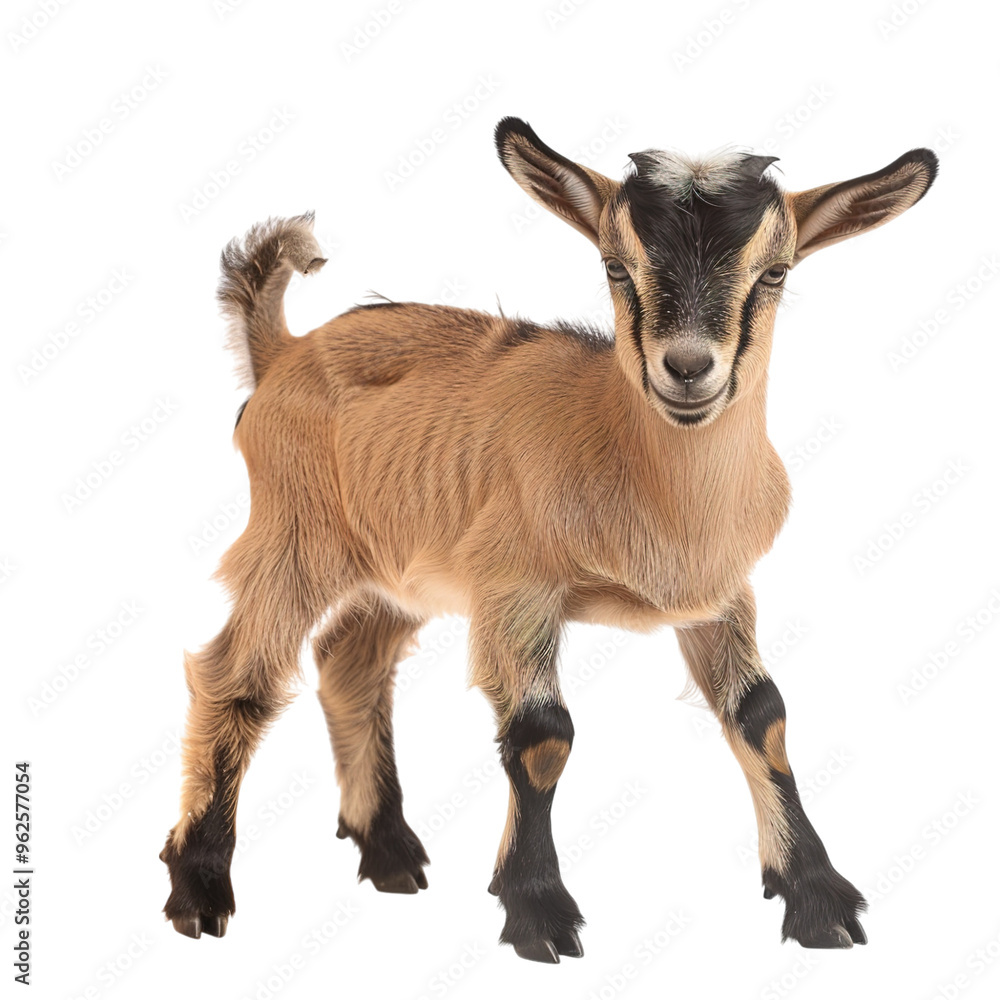 goat isolated on white