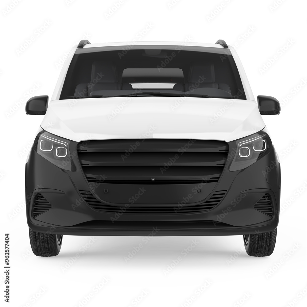 Naklejka premium Delivery Van Isolated