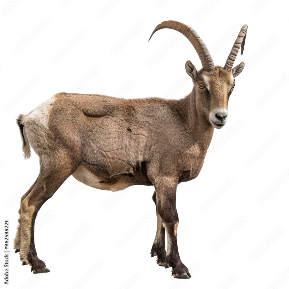 mountain goat isolated on white mountain goat isolated on white