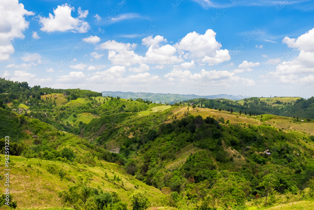 Fototapeta premium Hills Landscape Background