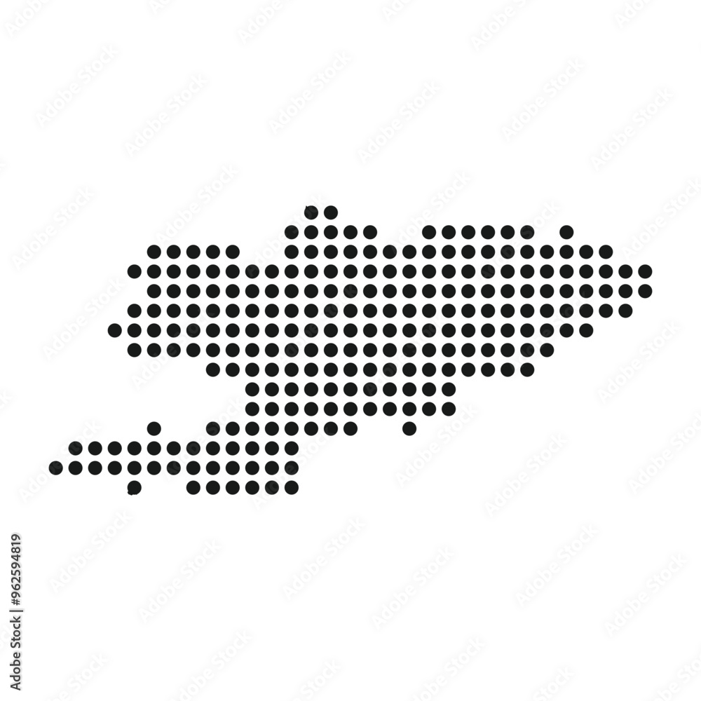 Fototapeta premium kyrgyzstan map icon illustration design