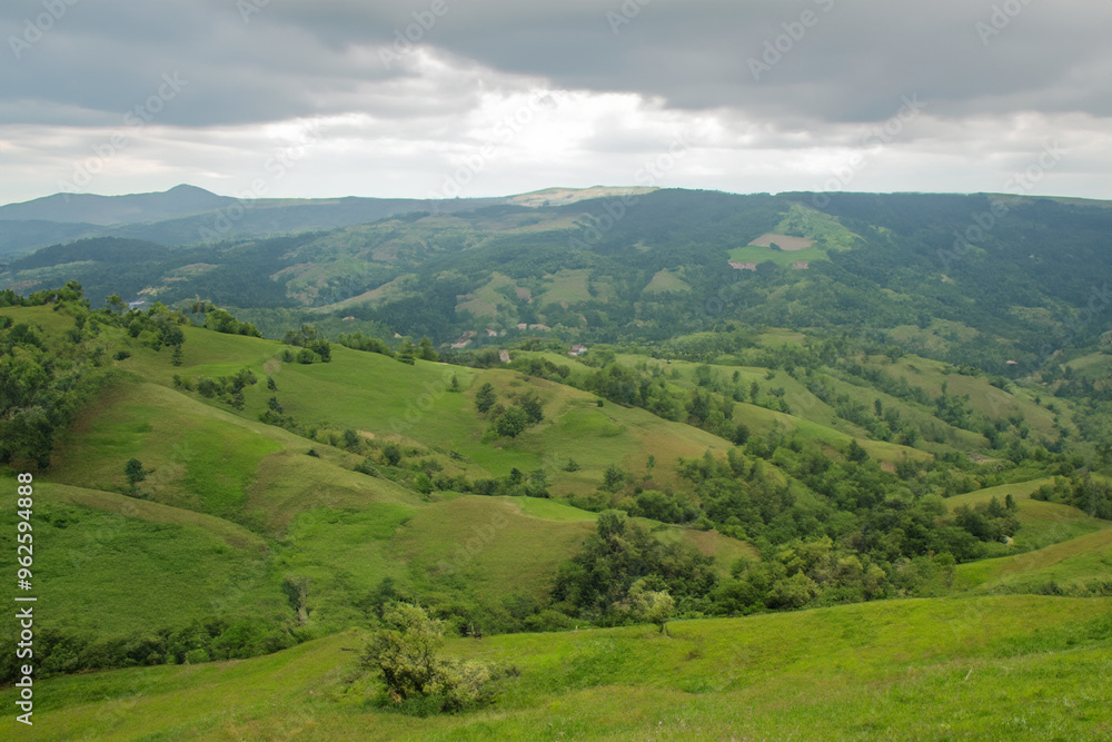 Fototapeta premium Hills Landscape Background