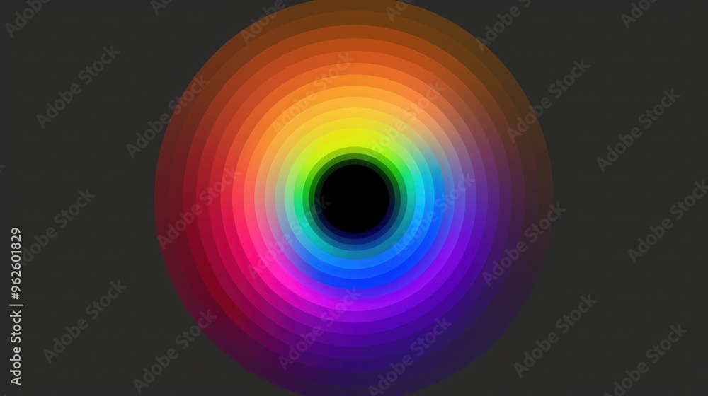 Rainbow Circle Abstract Art Rainbow Circle Abstract Art