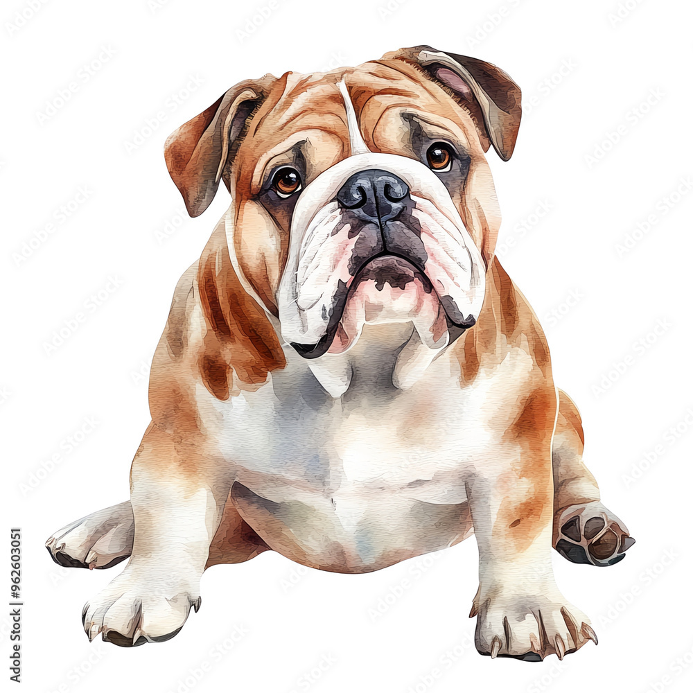 Charming bulldog illustration. Charming bulldog illustration.