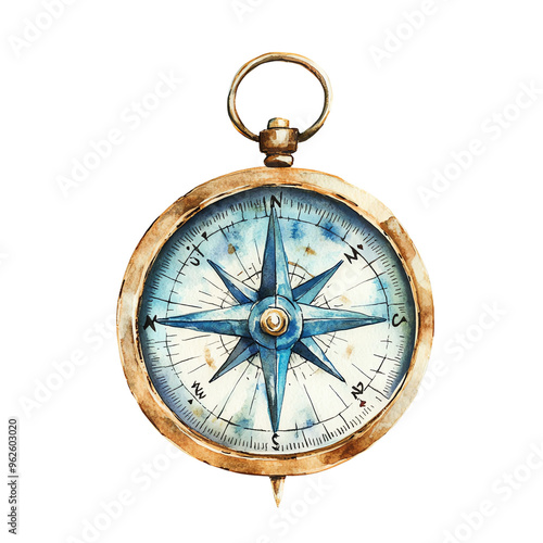 An elegant vintage compass.