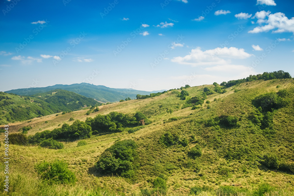Naklejka premium Hills Landscape Background