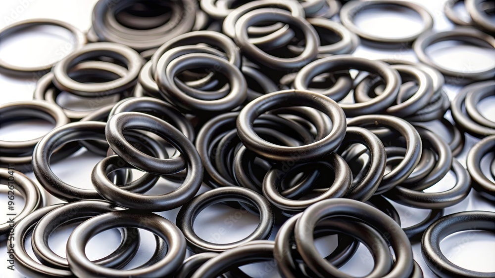 Seal o ring gaskets for hydraulic systems, made of black rubber NBR material, chemical resistant spare parts for industrial use Seal o ring gaskets for hydraulic systems, made of black rubber NBR material, chemical resistant spare parts for industrial use