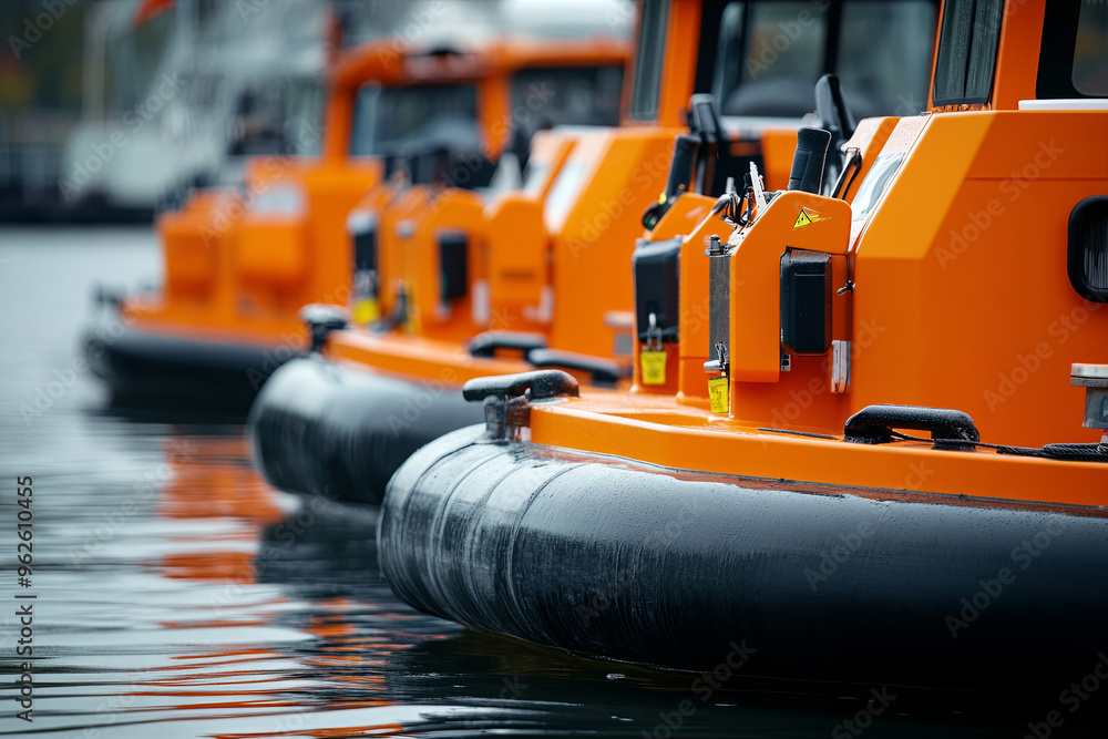 Electric boats operating in a harbor, reducing water pollution Electric boats operating in a harbor, reducing water pollution