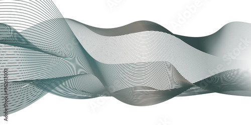 	
Minimal frequency flowing black and white creative wave frequency flow blend stripe line background. technology abstract light carve line energy gradient minimal wavy texture.