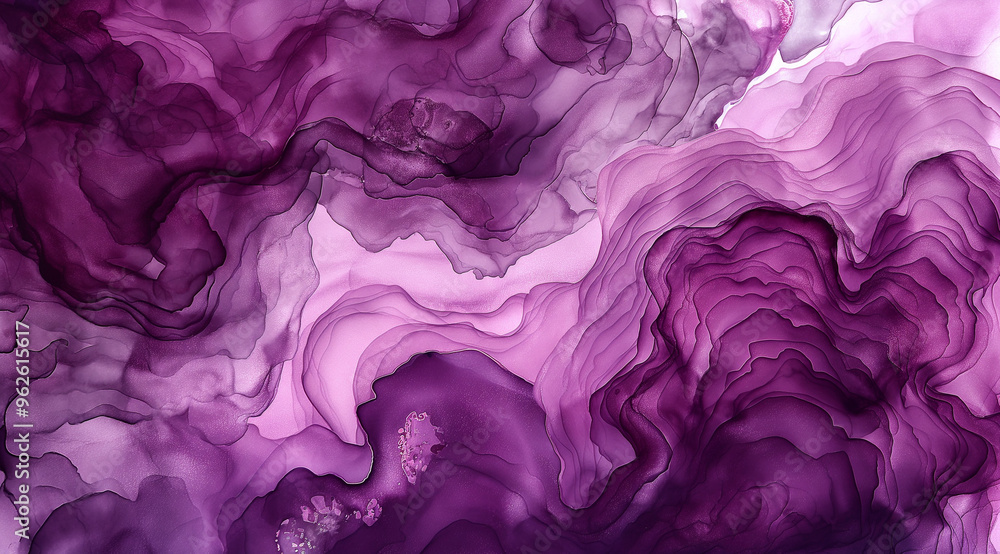 Fototapeta premium background with pink and blue colors, abstract purple smoke, abstract purple watercolor background texture, purple splashes, an abstract watercolor art piece using rich, regal shades of purple