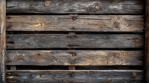 Weathered wooden crate background with visible scratches and marks, giving a vintage industrial look