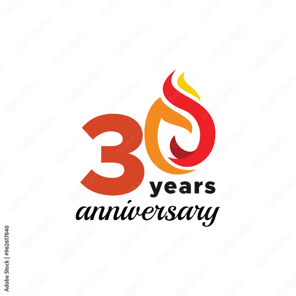30 Years Anniversary Number Vector Design Collection 30 Years Anniversary Number Vector Design Collection