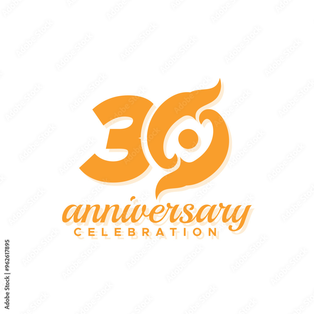 30 Years Anniversary Number Vector Design Collection 30 Years Anniversary Number Vector Design Collection