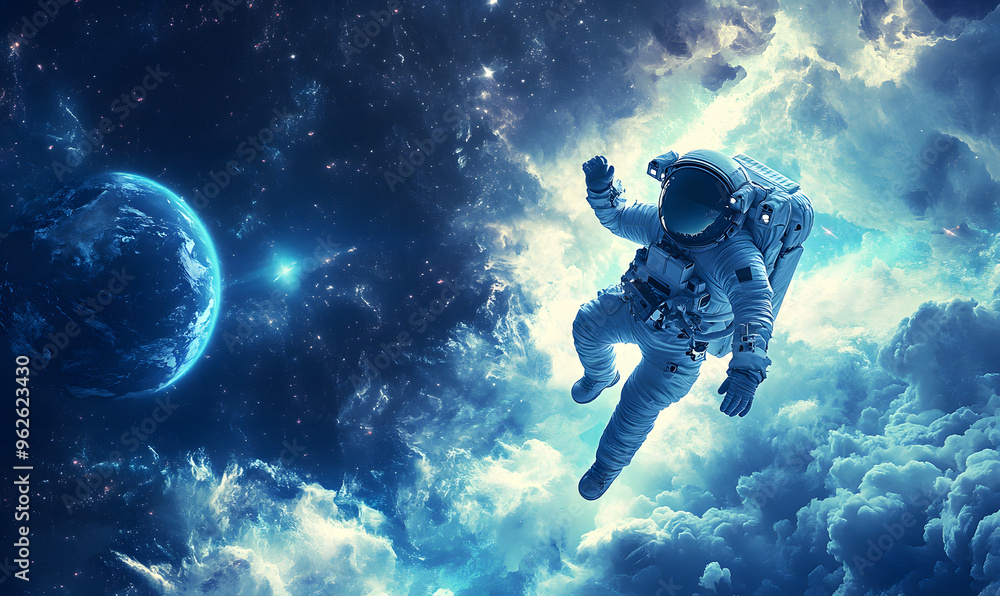 graphics of space, planets, and astronauts on a white background. graphics of space, planets, and astronauts on a white background.