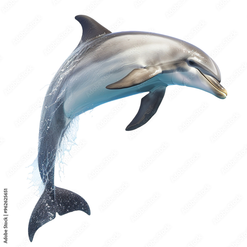 dolphin isolated on white background