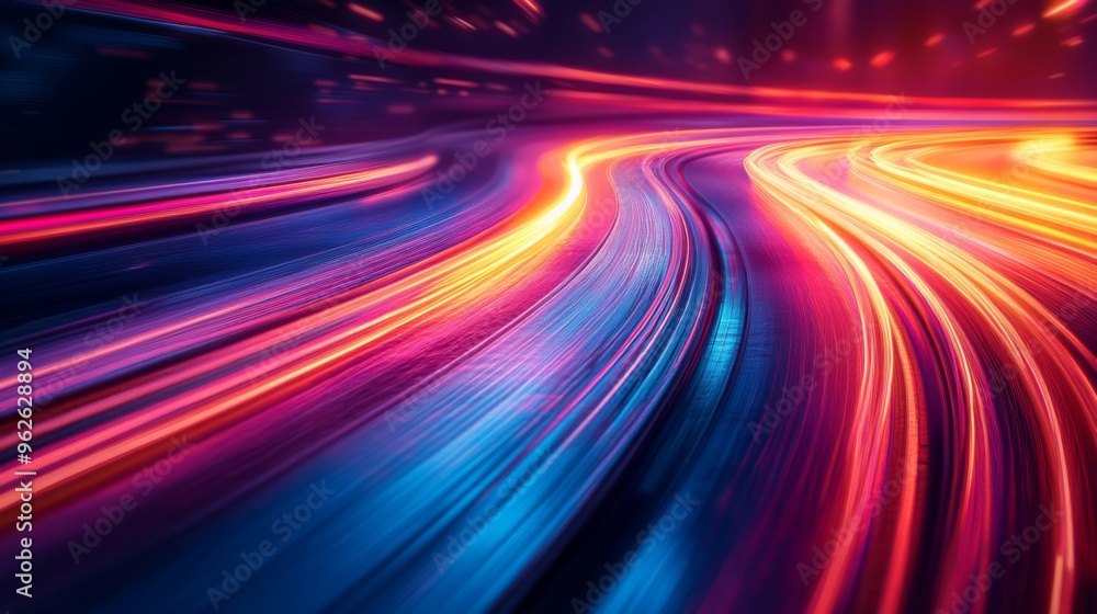 Dynamic High-Speed Lines Captured in Technological Bliss: Cinematic Lighting Showcases Motion Blur and Intricate Details. abstract graphic Resources, banner design, pattern design, web background Dynamic High-Speed Lines Captured in Technological Bliss: Cinematic Lighting Showcases Motion Blur and Intricate Details. abstract graphic Resources, banner design, pattern design, web background