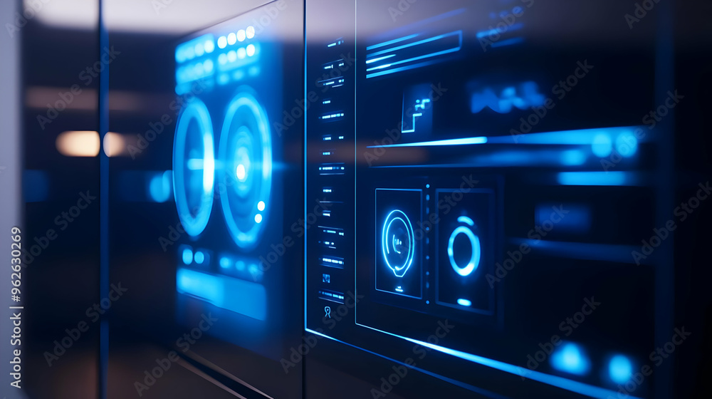 Fototapeta premium Abstract Digital Interface Background Illustration