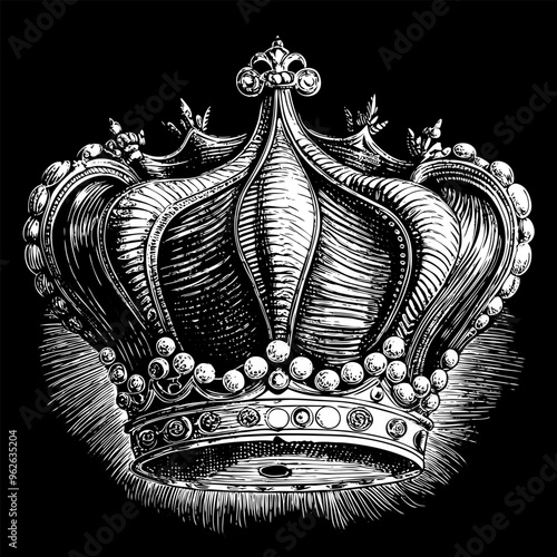 A crown with a lot of detail and a very old style