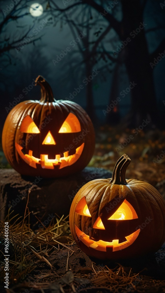 Obraz premium halloween pumpkin