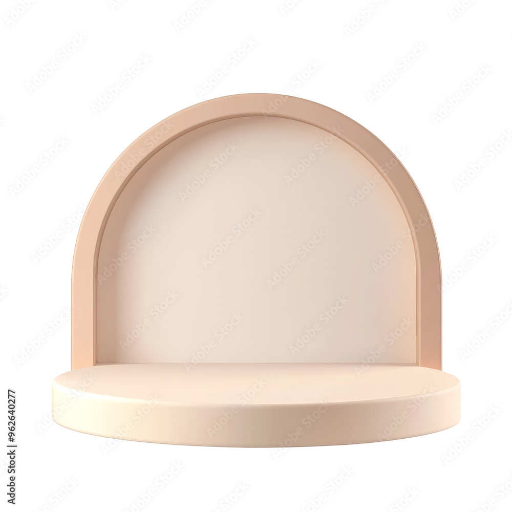 beige backdrop podium 3d render icon isolated on transparent background cutout beige backdrop podium 3d render icon isolated on transparent background cutout