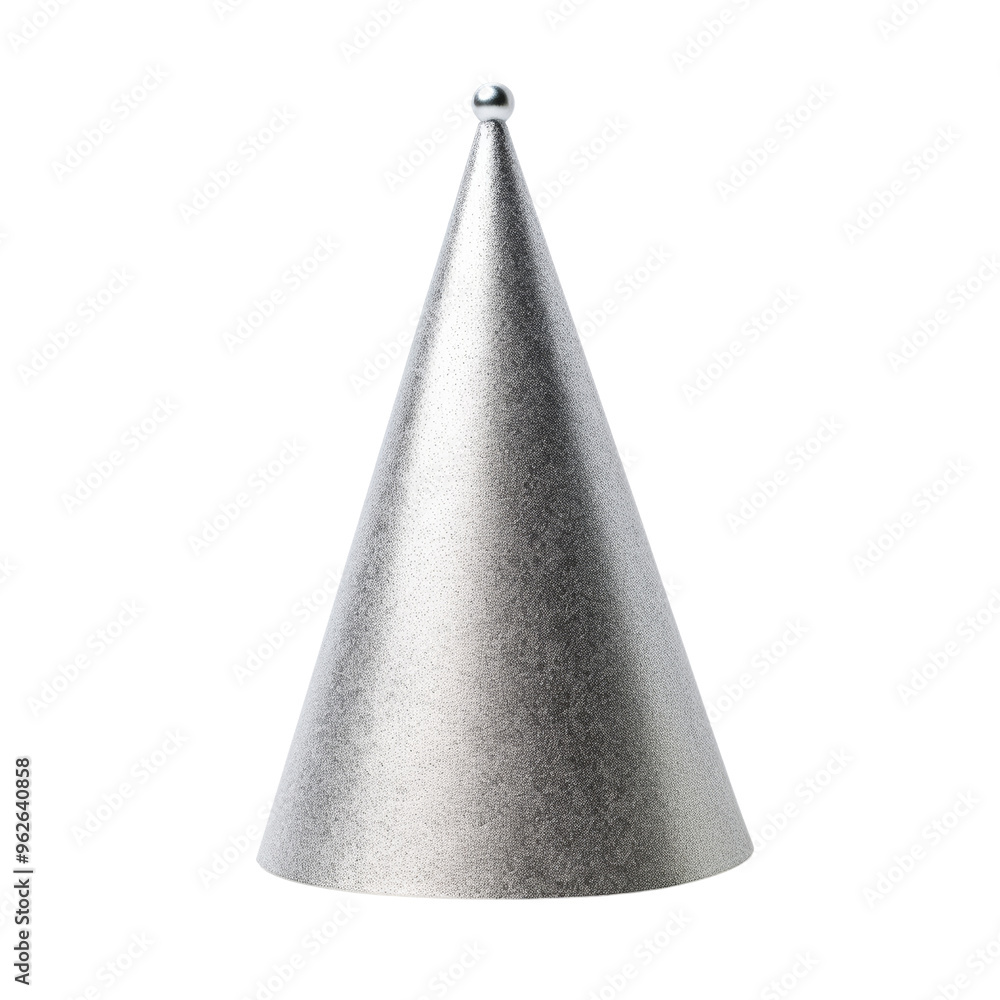 silver christmas hat isolated on transparent background cutout silver christmas hat isolated on transparent background cutout