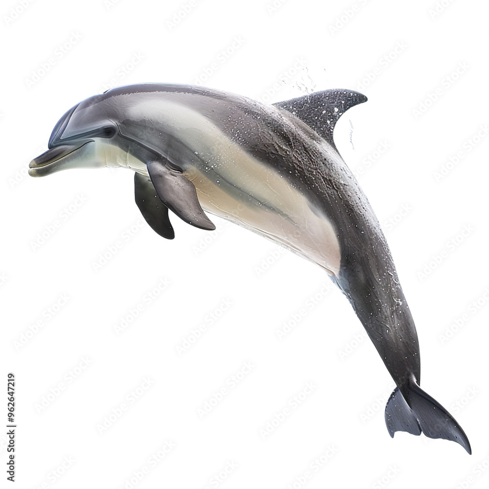 dolphin isolated on white background