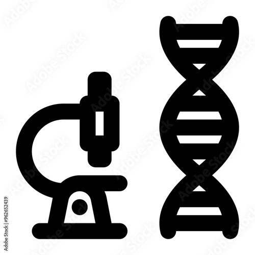 genetics, genealogy, biology, science, research, genes outline icon