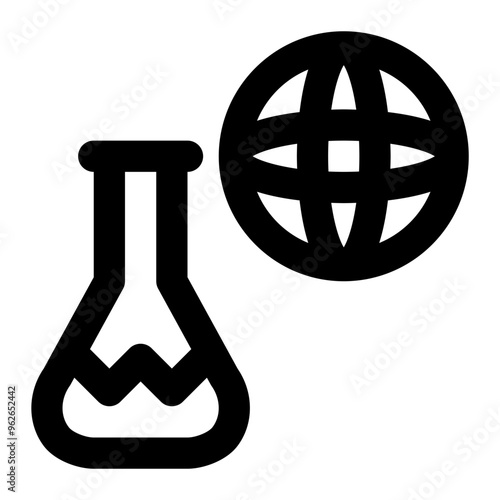 Billede på lærred geochemistry, chemistry, earth, science, geography, geology outline icon