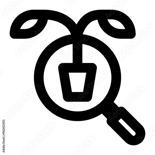 geoponics, agriculture, botany, research, science, ecology outline icon photo