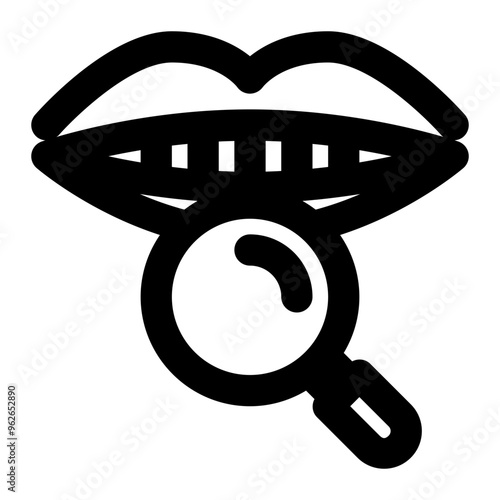 stomatology, oral, mouth, science, research, odontology outline icon
