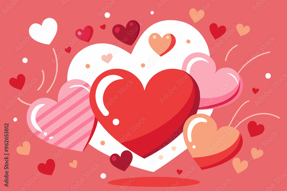 valentine background with hearts valentine background with hearts
