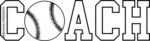 Baseball Coach Cricut and Silhouette SVG file

