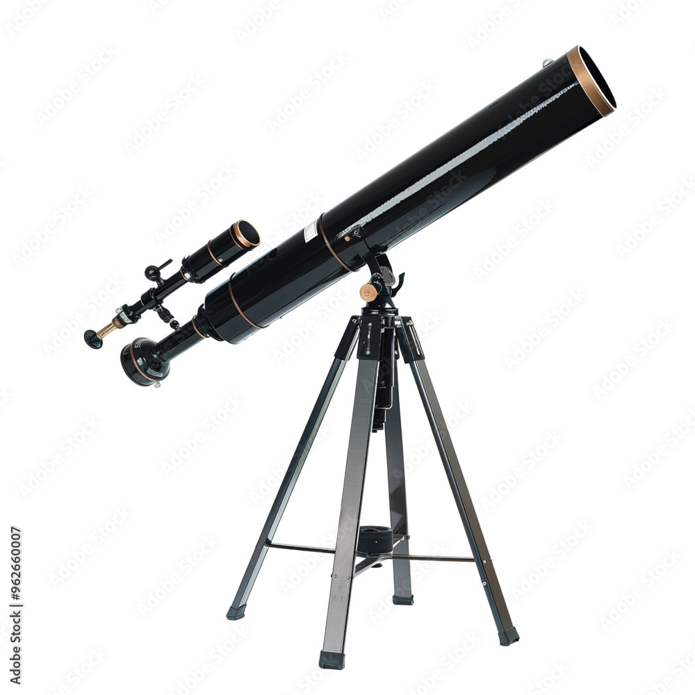 telescope on a white background telescope on a white background