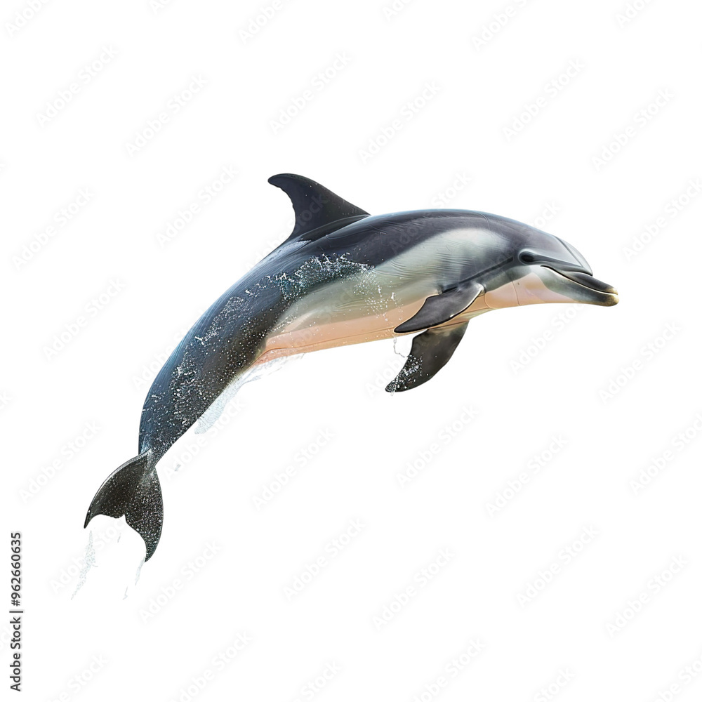 Fototapeta premium dolphin isolated on white background