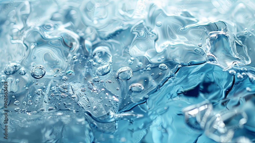 Abstract Close-Up of Water with Air Bubbles Abstract Close-Up of Water with Air Bubbles