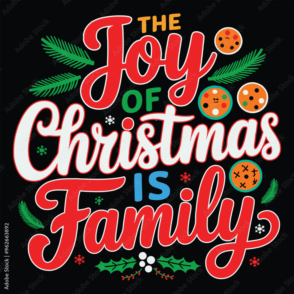 Fototapeta premium Christmas new t-shirt design AI generated