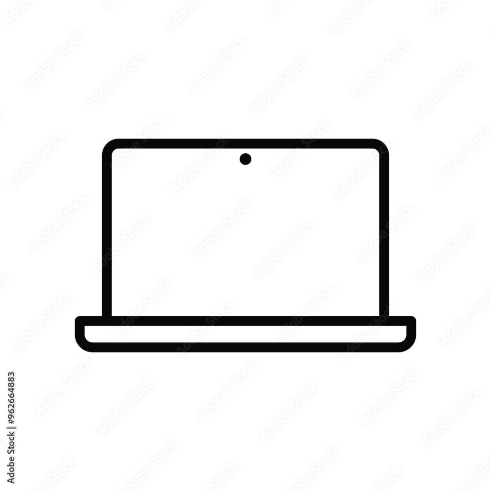 Laptop Notebook Computer Icon IT Hardware Electronic Device Symbols Laptop Notebook Computer Icon IT Hardware Electronic Device Symbols