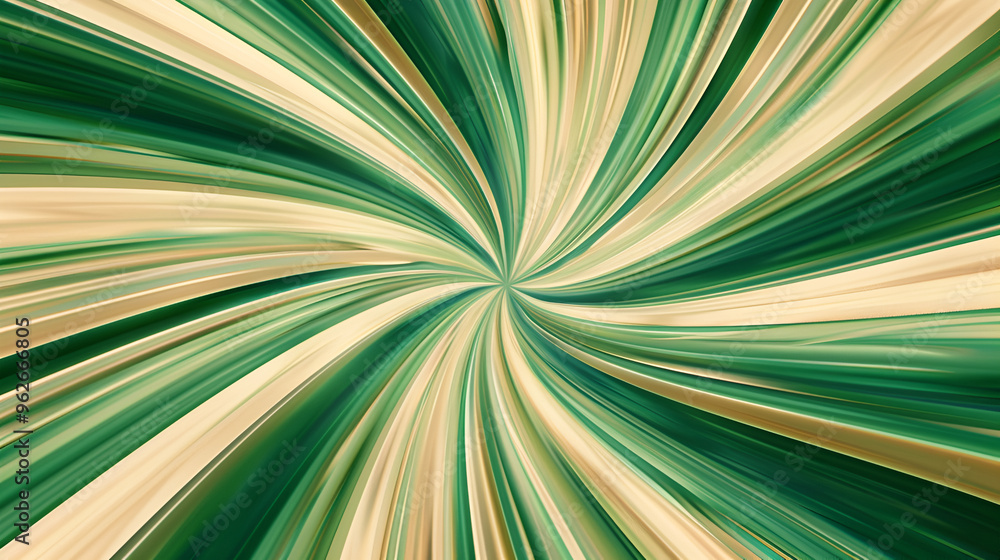 Obraz premium Spiral Green Vortex with Dynamic Flowing Patterns,Spiral Green Vortex with Dynamic Flowing Patterns,Multicolored abstract background,Abstract radial zoom blur surface in dark green and light yelow 
