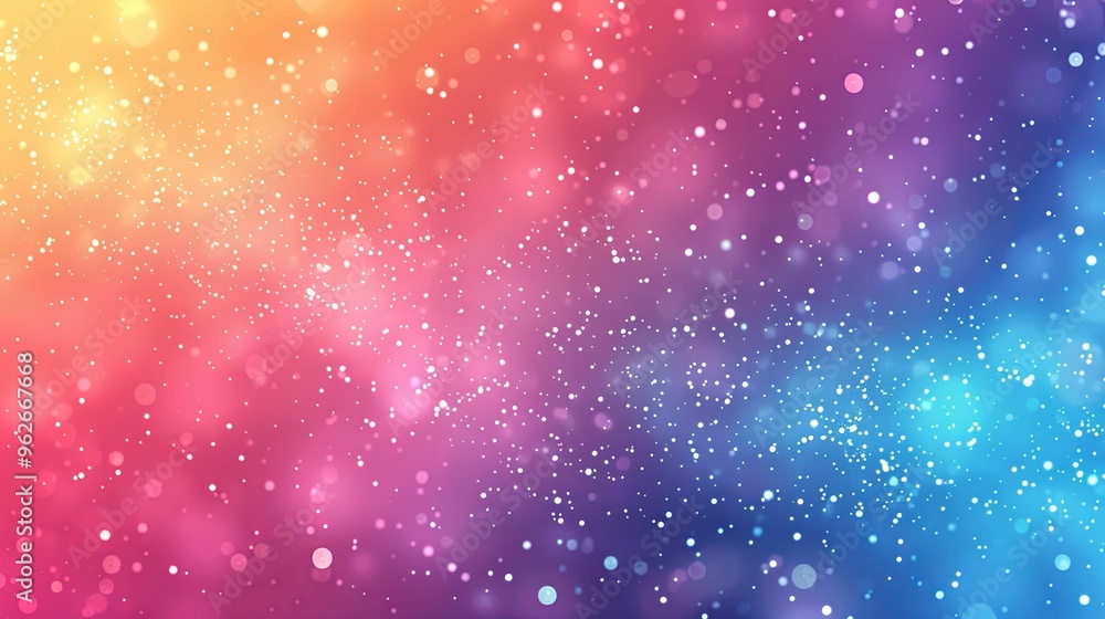 Abstract Background with Colorful Gradient and White Bokeh Abstract Background with Colorful Gradient and White Bokeh