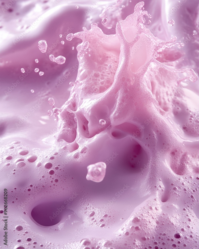A close-up of pink liquid splashing and bubbling, ideal for beauty products, skincare, cosmetics ads, or beverage promotions, evoking freshness, vibrancy, and energy, A close-up of pink liquid splashing and bubbling, ideal for beauty products, skincare, cosmetics ads, or beverage promotions, evoking freshness, vibrancy, and energy,