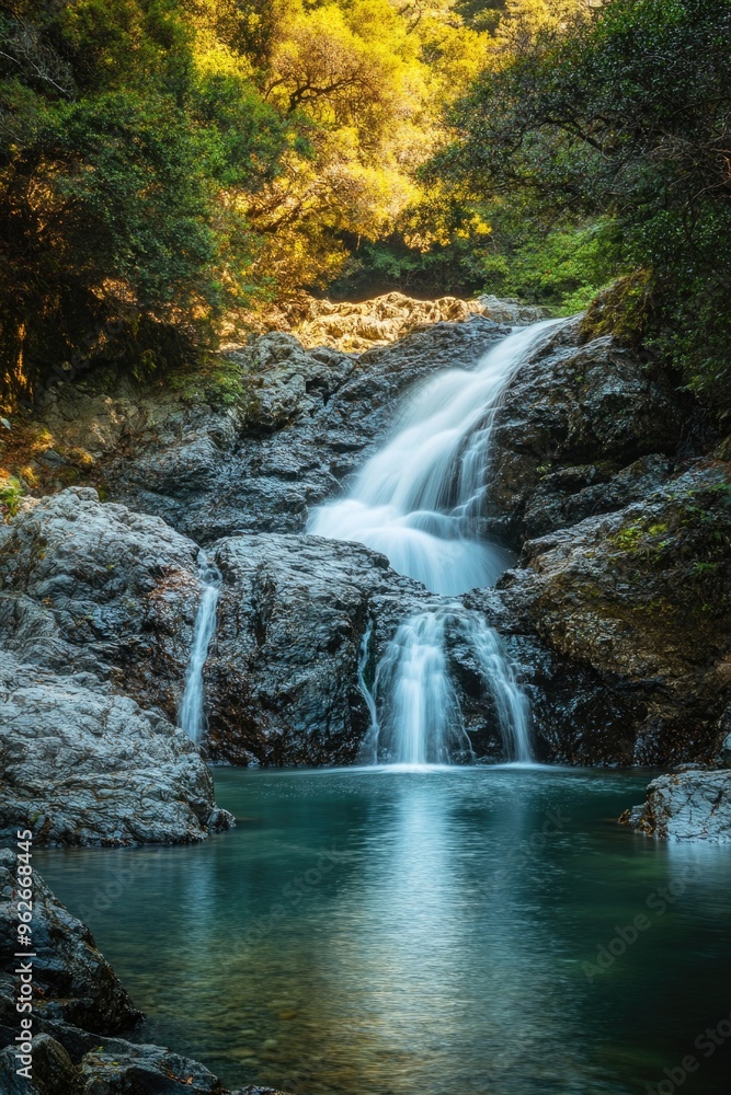 Obraz premium Forest Waterfall