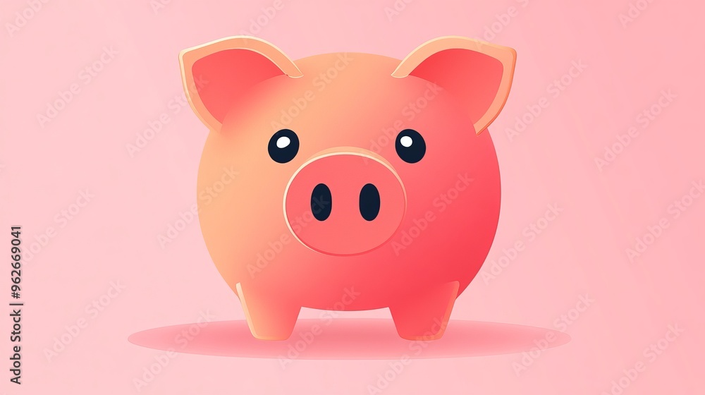 Illustration of a piggy bank icon Illustration of a piggy bank icon