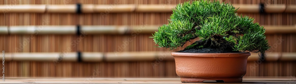 Japanese Style Wooden Trellis, zen garden, bamboo, bonsai, cherry blossoms, tranquil water features, minimalist design, harmonious balance Japanese Style Wooden Trellis, zen garden, bamboo, bonsai, cherry blossoms, tranquil water features, minimalist design, harmonious balance