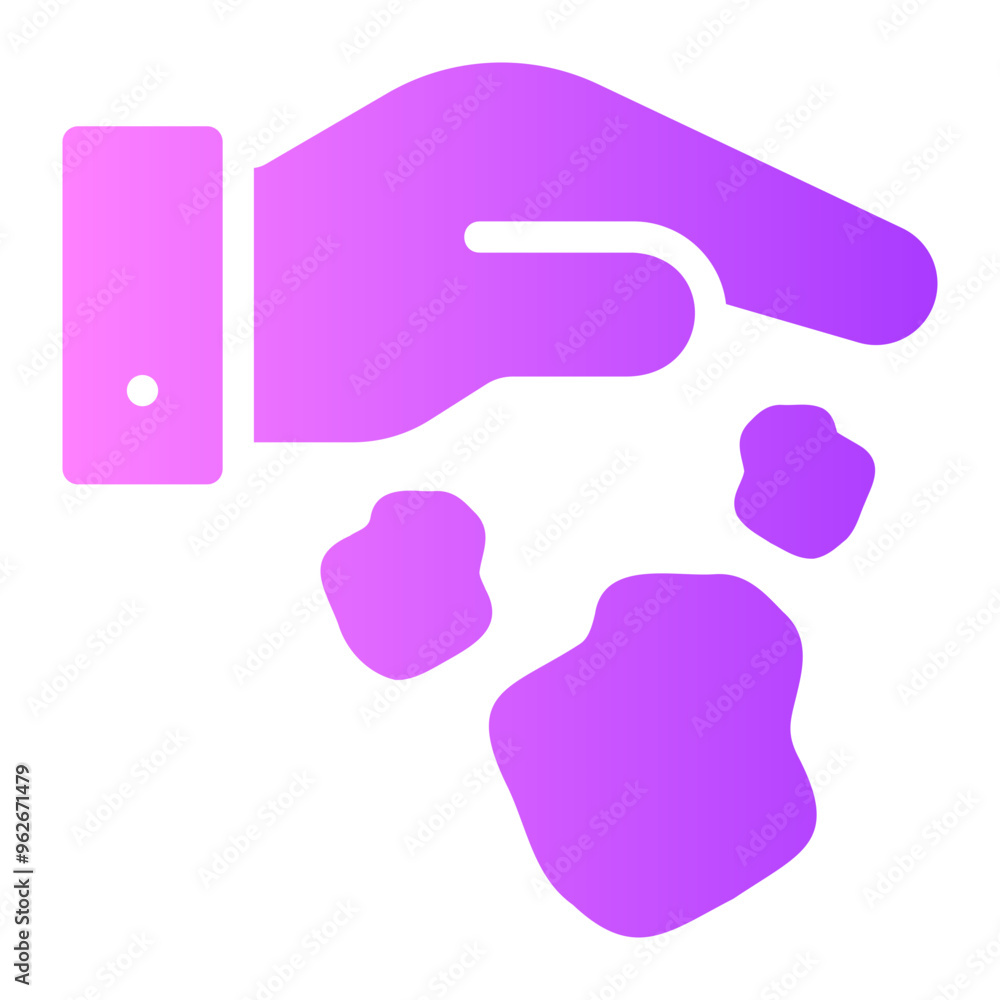 littering gradient icon littering gradient icon