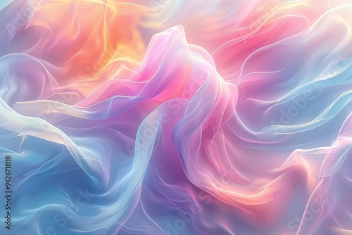 Fluid Pastel A Symphony of Soft, Flowing Shapes