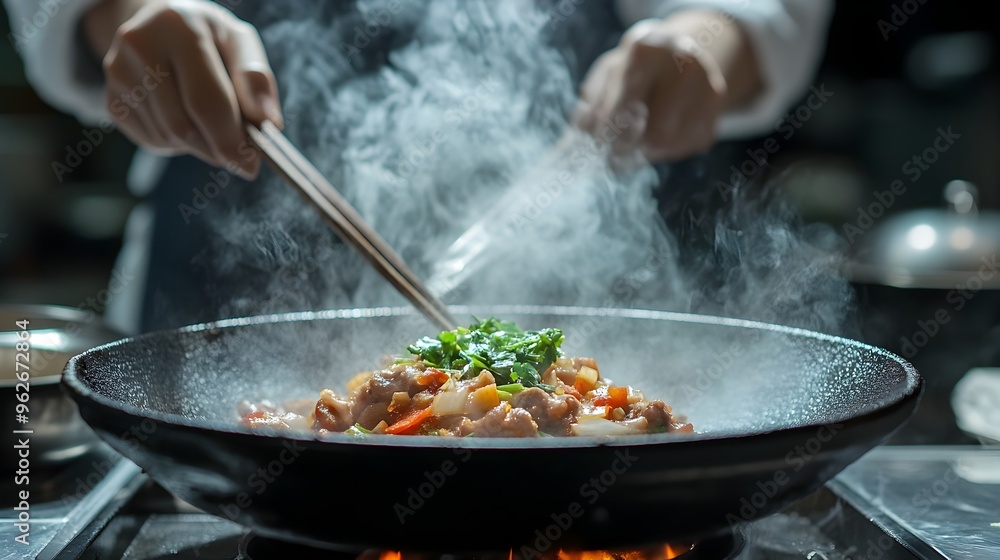 Chefs in China Preparing Delicious Dish by Mitigating Expired Ingredients Chefs in China Preparing Delicious Dish by Mitigating Expired Ingredients