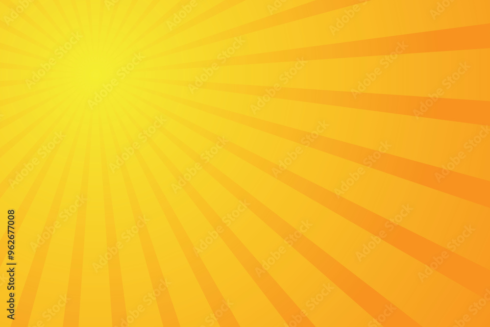 Obraz premium Sun ray vector illustration with radiant background, retro and vintage aesthetic for design