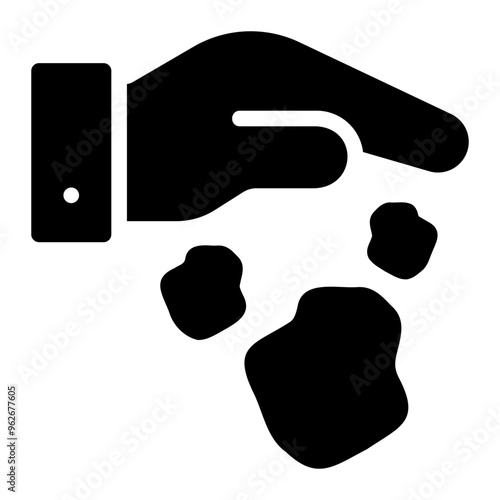 littering glyph icon