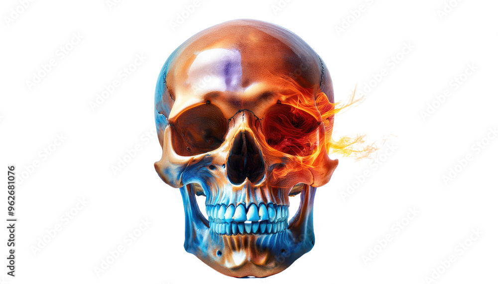 Human skull isolated on white background Human skull isolated on white background